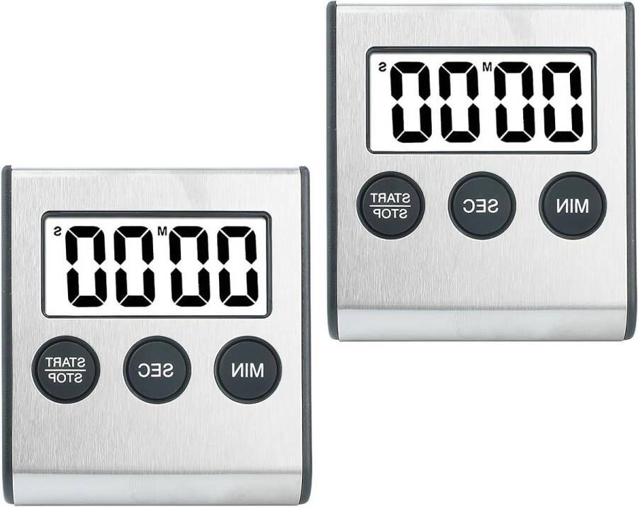 Digitale Kookwekker 2 stuks keukentimer koken studie sport medicijnen