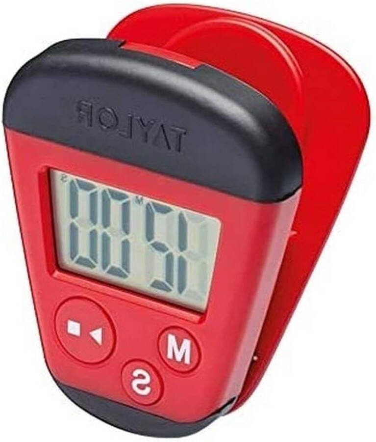 Digitale Kookwekker 4 x 55 x 7 cm Plastic Zwart En Rood Timer Keuken Gadgets kookwekker digitaal