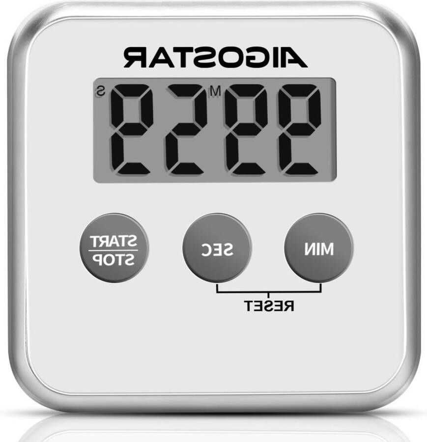 Digitale Kookwekker Groot LCD Display Multifunctionele Timer Met Magneet Standaard En Gat Stopwatch 3-in-1 Stopwatch Achteruitteller Timer Wekker Voor Keuken Studio Training