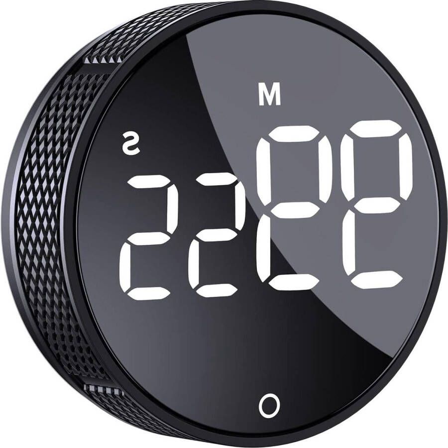 Digitale Kookwekker Grote LED-display Timer voor Koken en Bakken Zwart