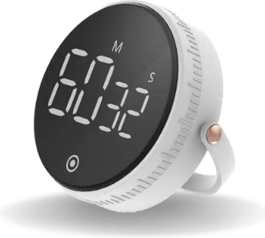 Digitale Kookwekker Magnetisch Standaard Douchetimer Keukenwekker Timer Stopwatch Handige Draaiknop Zwart