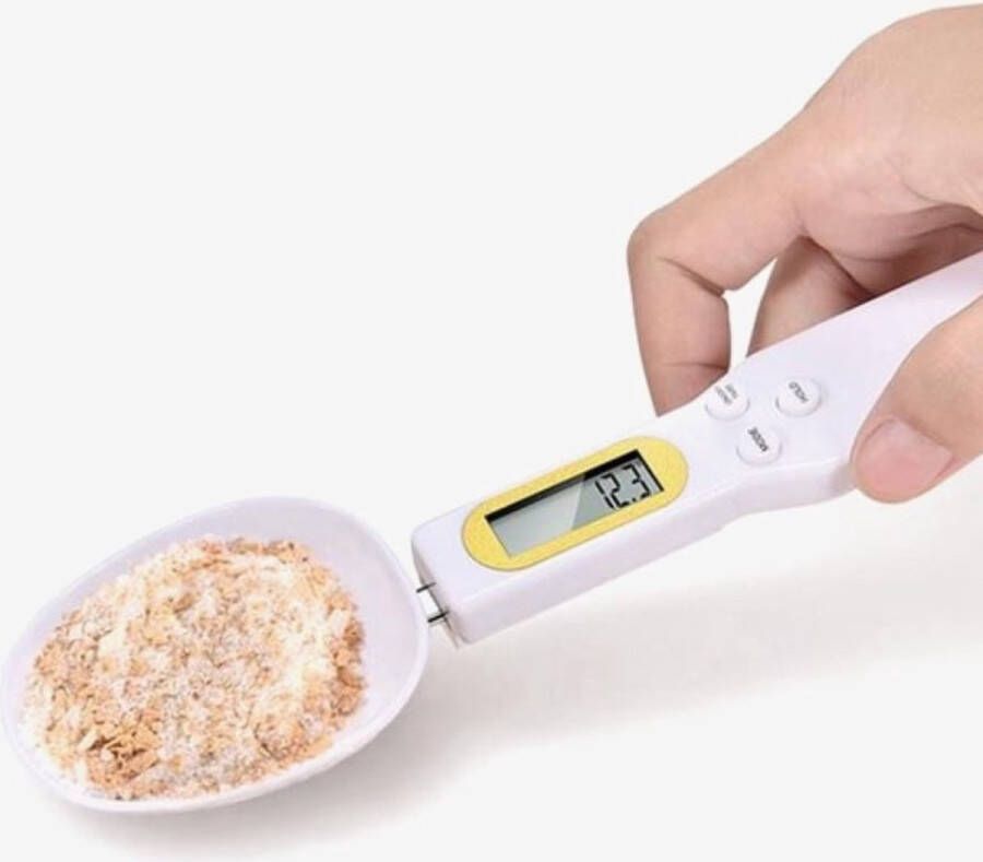 Digitale lepelweegschaal Weeglepel Maatlepel Weegschaal Mealprep weegschaal Precisie weegschaal Wit Mini weegschaal 0 01 gram Wegen