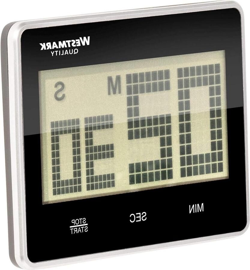 Digitale magnetische timer kookwekker tot 99 minuten Big antraciet zilver 10912280 kookwekker digitaal