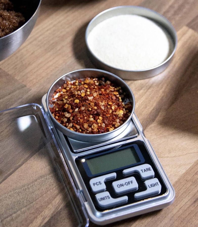 Digitale mini keukenweegschaal 0 01 tot 200 gram Pocket scale op batterij Weegschaal keuken