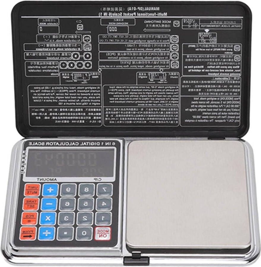 Digitale Rekenmachine Schaal Bakken en Koken 0.01 100G Nauwkeurige Keukenweegschaal met Wit Licht Backlit Scherm Sieraden Koffie Voedsel Schaal