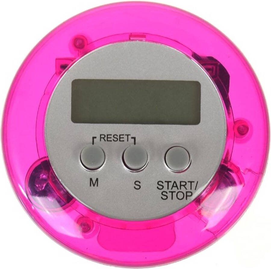 Digitale Ronde LCD Eierwekker Kookwekker -Paars
