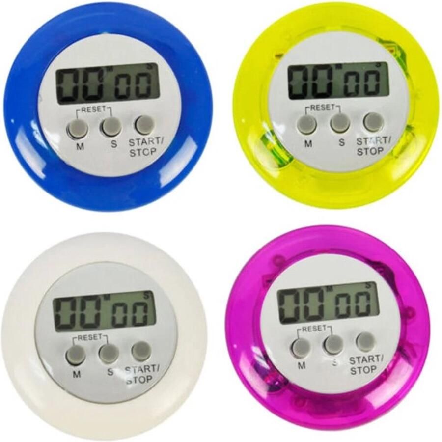 Digitale Ronde LCD Eierwekker Kookwekker Zwart