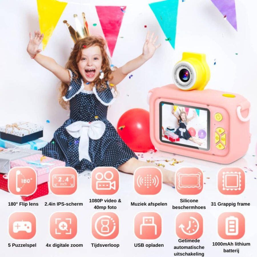 Digitale Speelgoed Kindercamera Speelgoedcamera unicorn