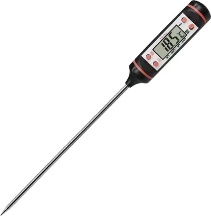 Digitale Thermometer Keuken BBQ Voedingsmiddelen Olie Water ZWART