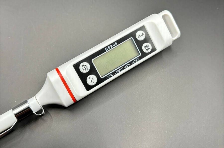 Digitale vleesthermometer tot 300 graden Draadloos Wit Kern thermometer voor BBQ Oven en Keuken