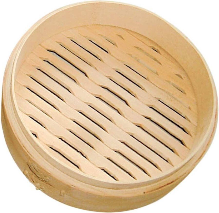 Dim-Sum Steamers Ø 30X6 Cm Natuurlijke Bamboe 4 Eenheden met Populaire Hapjes-Recepten bamboo steamer