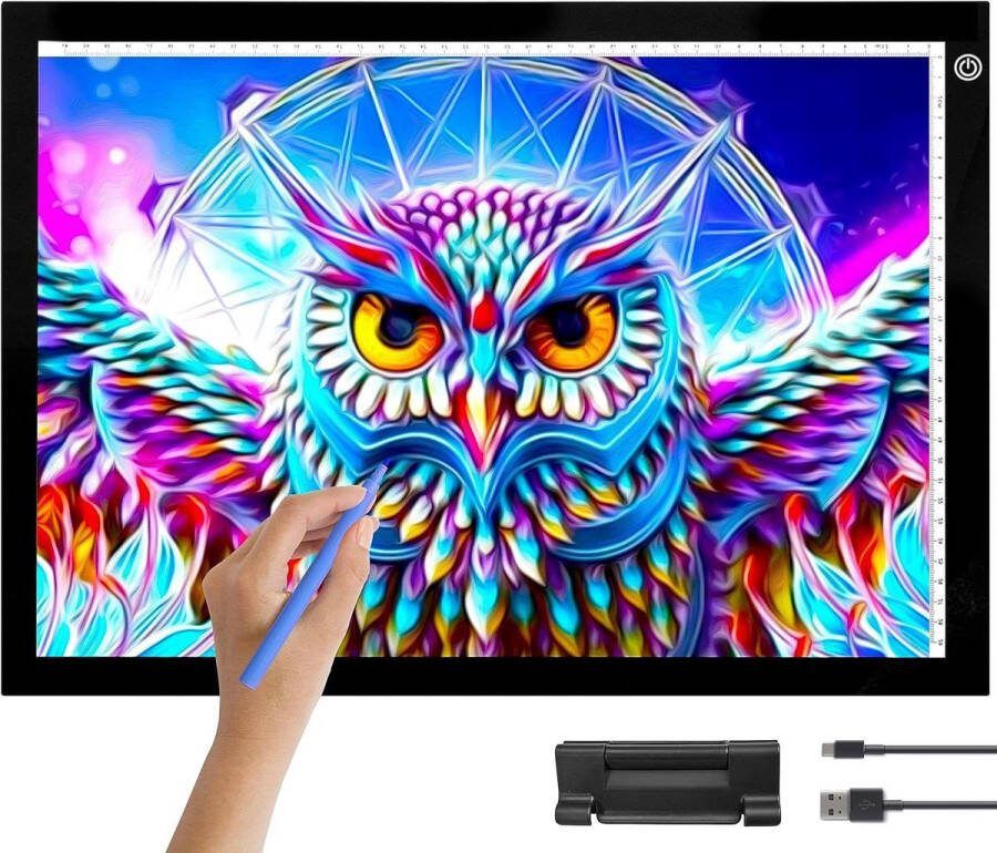 Dimbare Lichttafel A3 USB Tekenbord Diamond Painting Accessoires Lightpad 470x345 mm LED Lichtbord Tekenbord