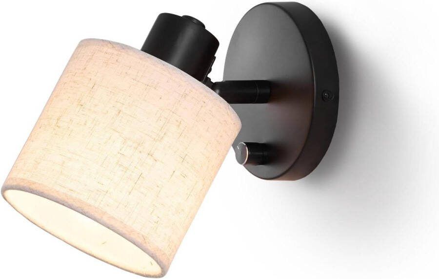 Dimbare Vintage Stoffen Wandlamp E27 Retro Lamp voor Binnen Linnen Lampenkap Woonkamer Slaapkamer