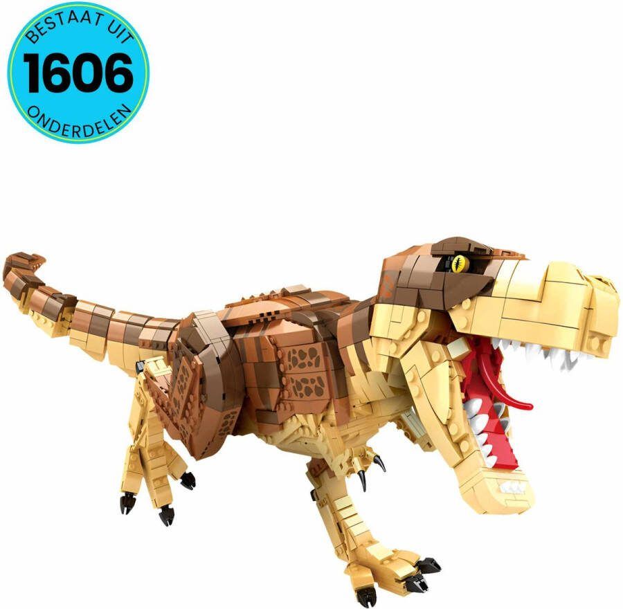 Dino Speelgoed Set Geschikt Voor Lego- Vanaf 6 Jaar 1606 Bouwstenen Tyrannosaurus Rex Bouwset T-Rex STEM Speelgoed Bouwsets Bouwspeelgoed Inclusief Handleiding