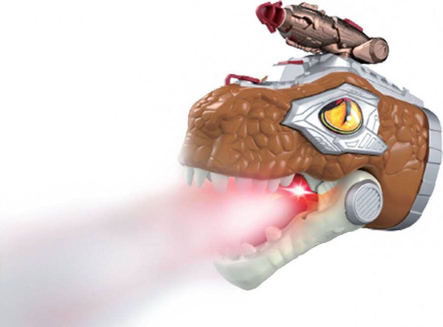 Dinoworld Dinosaurus Handpop met Stoom Licht en Geluid 17cm