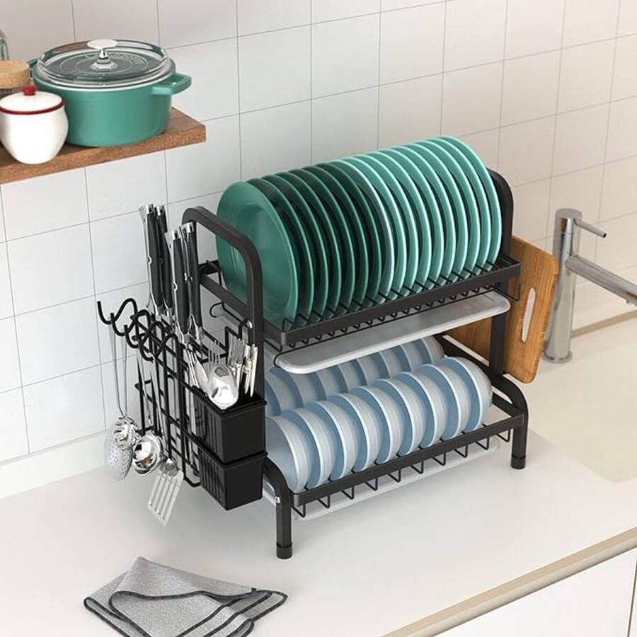 Dish rack \ Afdruiprek voor servies Hoogwaardig materiaal 23.5D x 53W x 39H centimetres