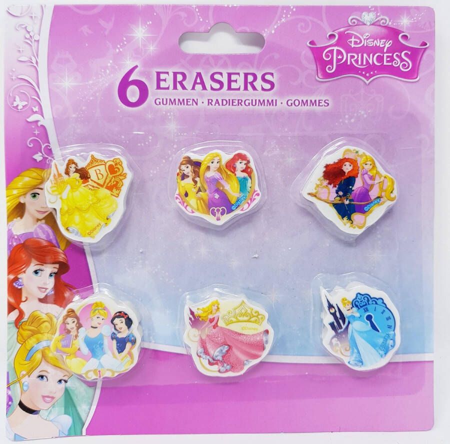 Disney Princess gummen 6 stuks Assepoester Belle Doornroosje
