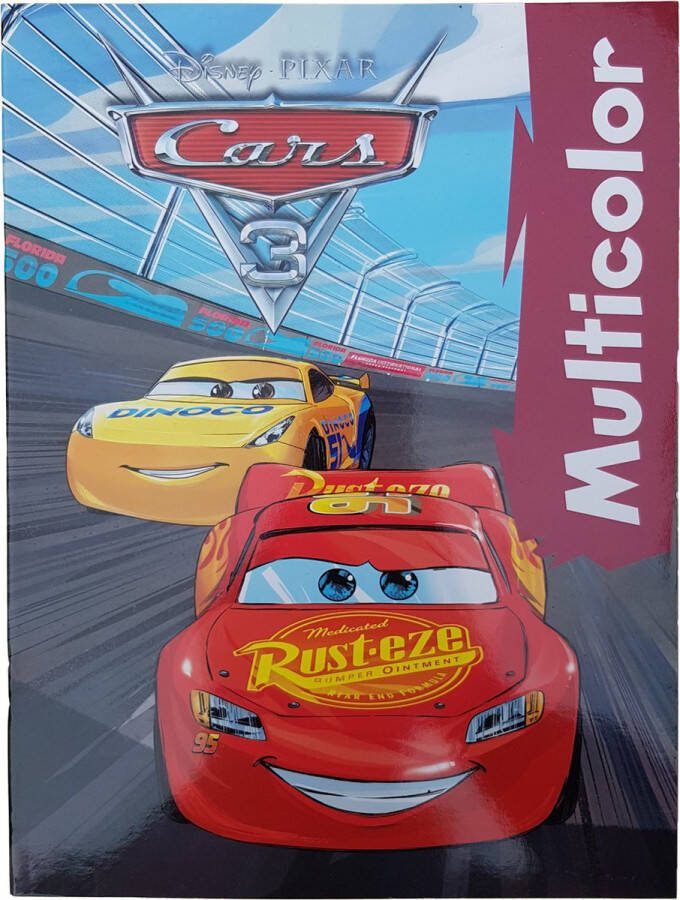 Disney's Cars Lightning McQueen Vs. Cruz Ramirez Kleurboek + - 16 kleurplaten