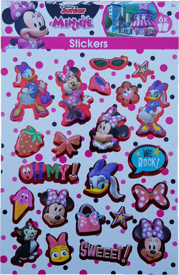 Disney's Minnie Mouse Stickerboek met glitters