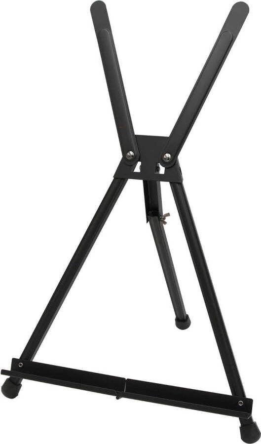 Display Schildersezel van aluminium zwart inklapbare fotohouder tot 54 cm driepoot