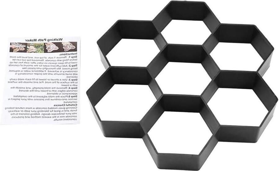 DIY Garden Path Maker Mould Concrete Stepping Stone Cement Bestrating Mould Brick 1Pc