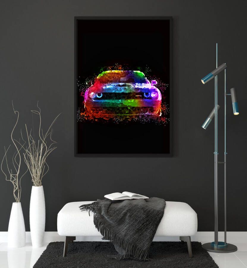 DODGE SRT ABSTRACT KLEUR WANDDECORATIE POSTER 40x60cm