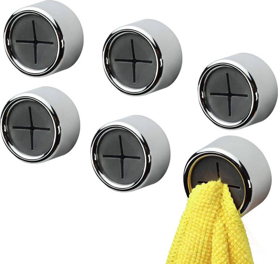 Doek houder 6 Stuks Handdoekhouder Klem Handdoekhaken Theedoek Houder muur Keuken Zelfklevende Handdoekhouder Keuken zonder Boren