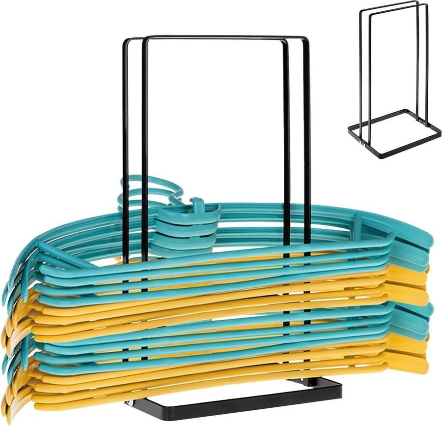 Doek houder Hanger Organizer Stacker draagbare kledinghanger opberghouder metalen kleerhanger rek standaard voor kast wasruimte