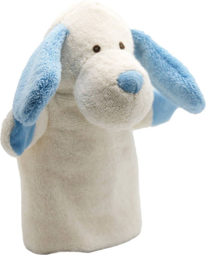 Cute by Felix Organische Handpop Hond Blauw 25 cm
