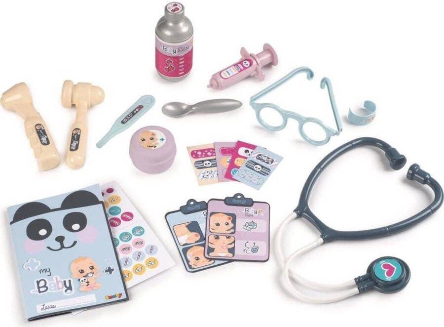 Dokterset Speelgoed Baby Care accessoires babypop vanaf 3 jaar 19 stuks Dokterset Speelgoed