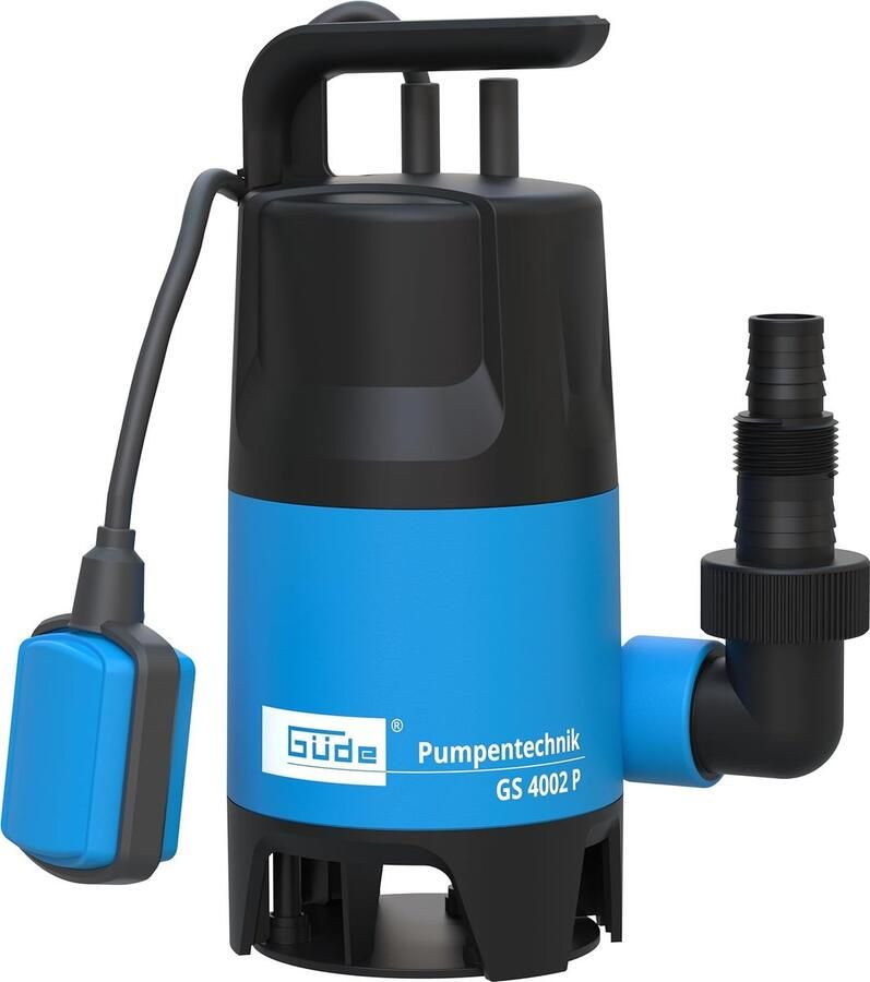 Dompelpomp voor Afvalwater 400W met Vlotterschakelaar 7500 l h Opvoerhoogte 5m Blauw Zwart