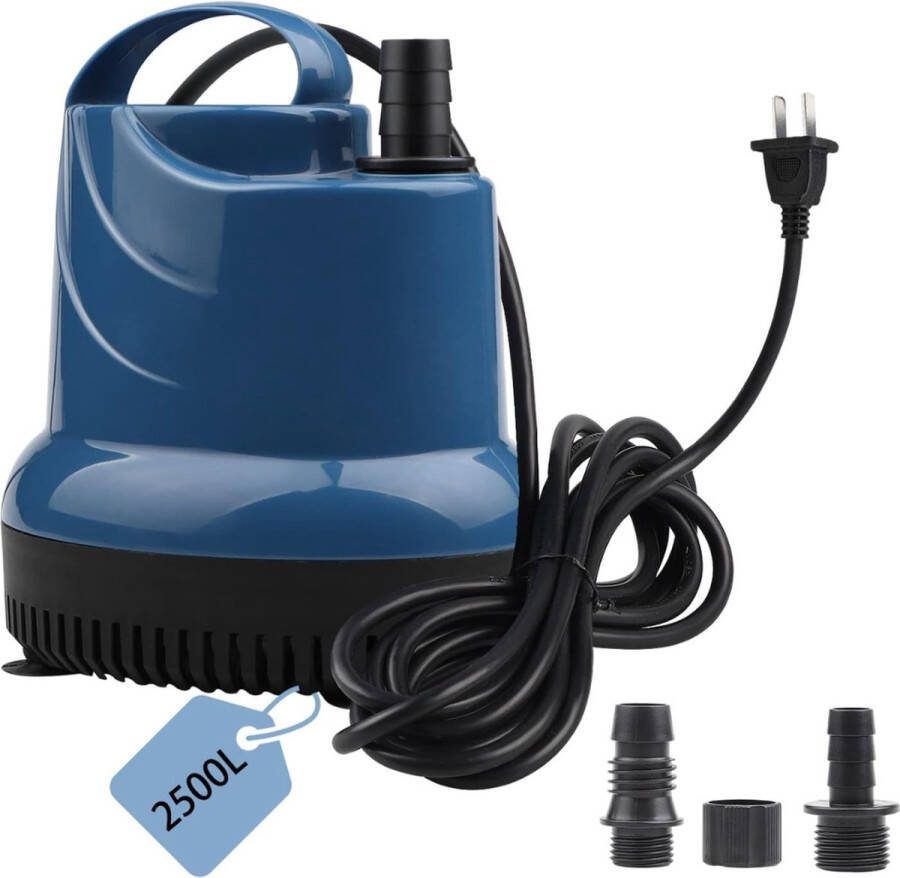 Dompelpomp vuil water Waterpomp zonder vlotter 2500 l u Mini Waterpomp