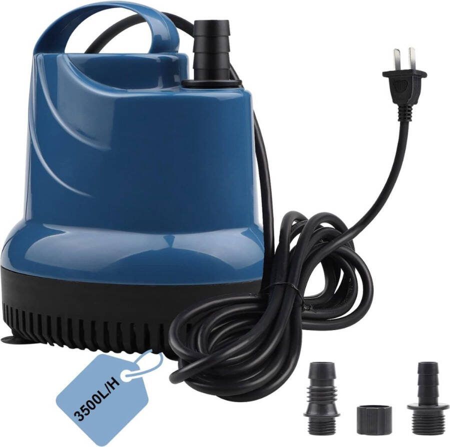 Dompelpomp vuil water Waterpomp zonder vlotter 3500 l u Mini Waterpomp