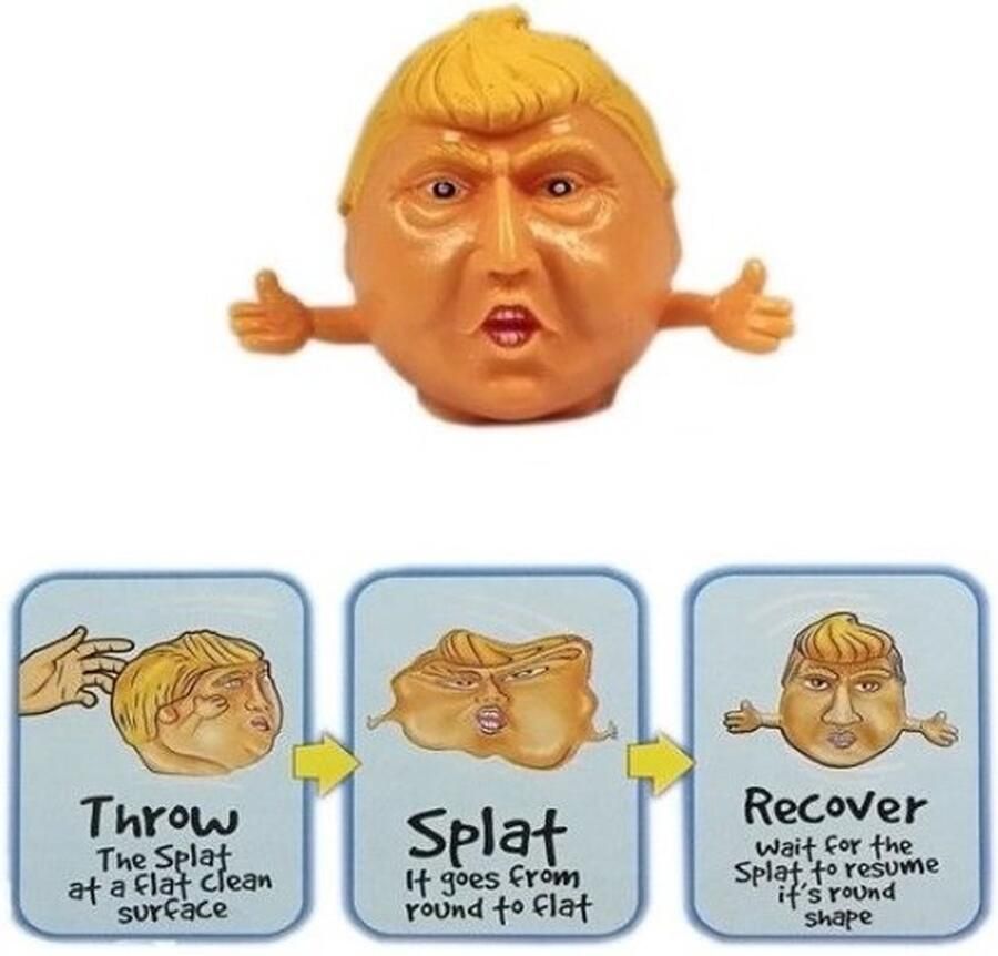 Donald Trump Water Stressbal – 7cm Stress Speelgoed Versterking van de Hand Pols en Onderarm Stress Speelgoed