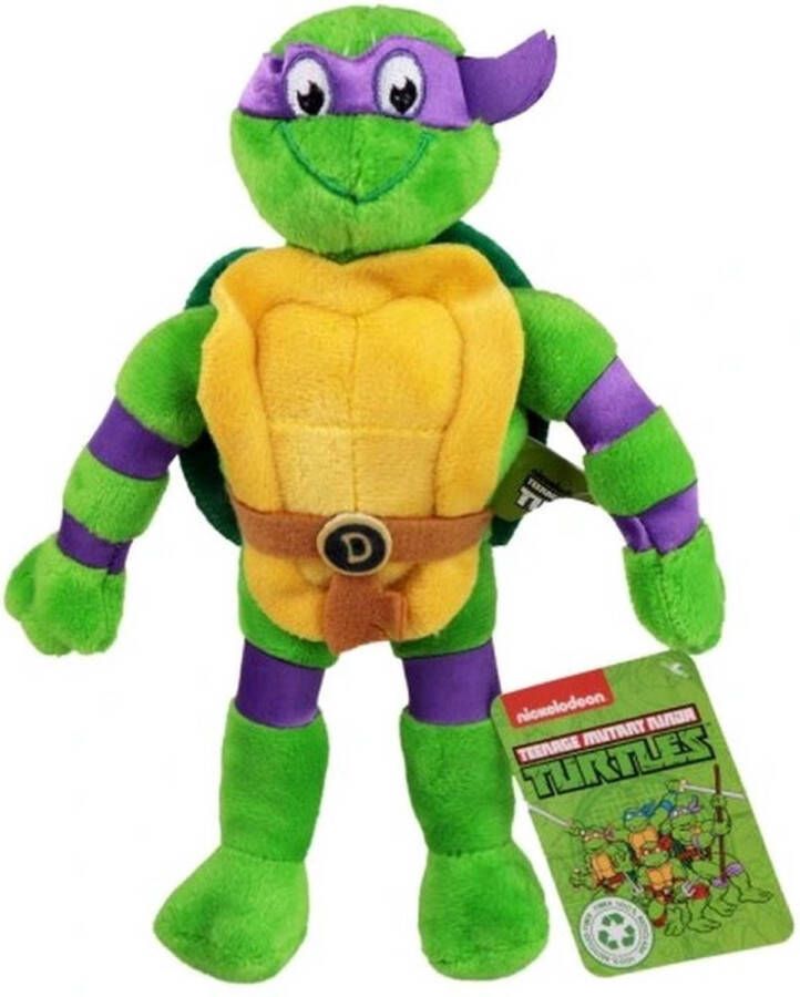 Donatello (Paars) Teenage Mutant Ninja Turtles Pluche Knuffel 21 cm [Nickelodeon Plush Toy Speelgoed knuffeldier knuffelpop voor kinderen jongens meisjes Michelangelo Leonardo Donatello Raphael]