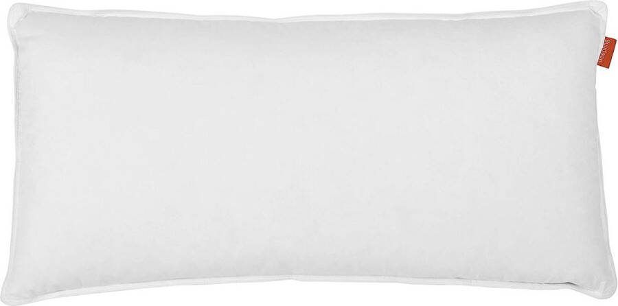 Donskussen hoofdkussen van nieuw wit dons (15%) en veren (85%) Made in EU downpass Ökotex 100% katoen middelhard tot stevig 40 x 80 cm wit