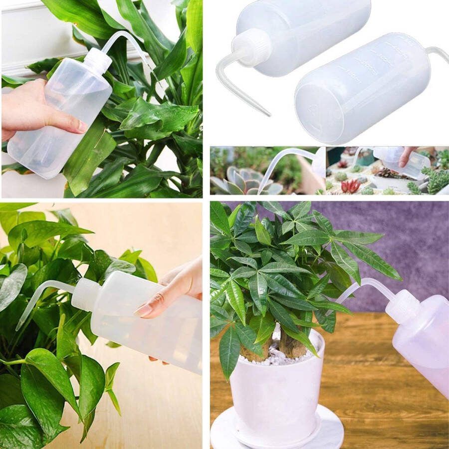 Doseerfles – Knijpfles 500 ml 2 Stuks Besproeien kamerplanten Plantenvoeding