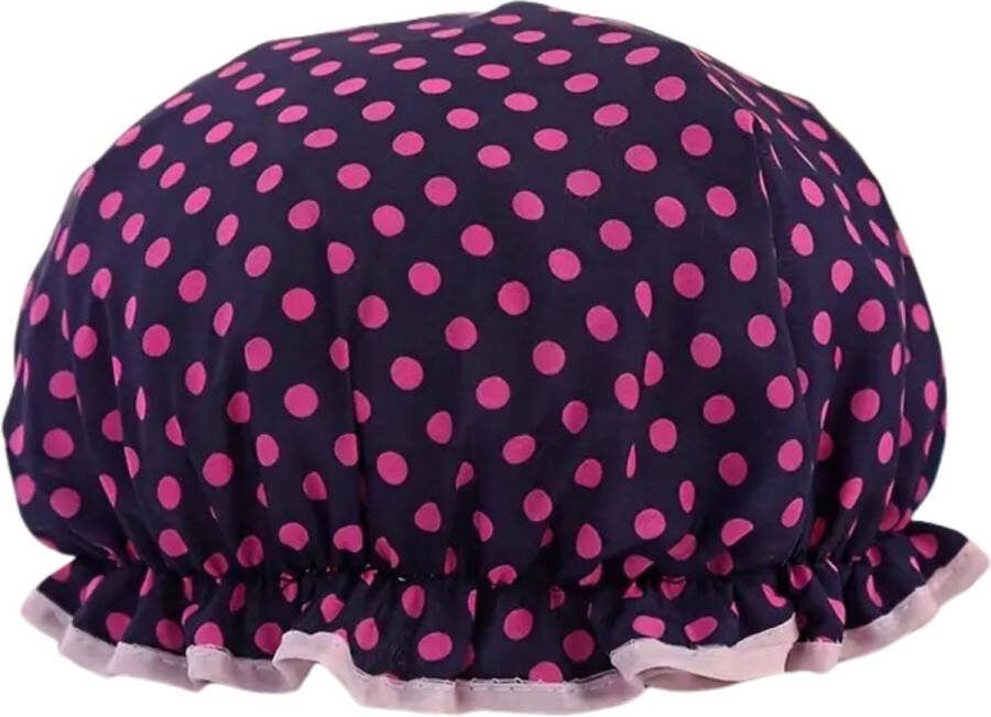 Douchemuts dames blauw roze stippen One-size Badmuts vrouwen kinderen kind badmutsen waterdicht lang haar shower cap