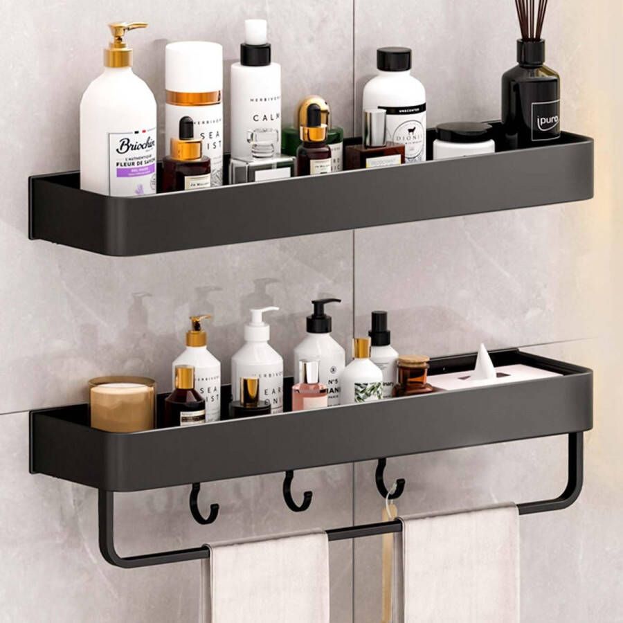 Doucheplank \ spice rack corner shelf for bathroom kitchen_12.5D x 30W x 4H centimetres