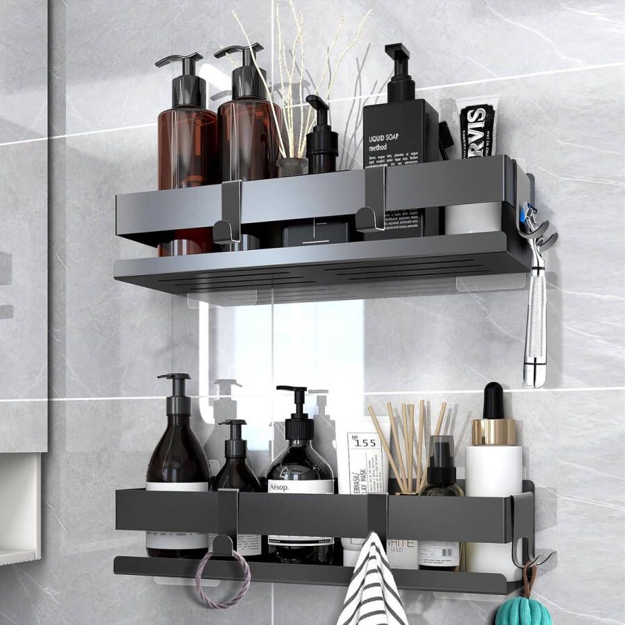 Doucheplank \ spice rack corner shelf for bathroom kitchen_30 x 9 x 7 cm