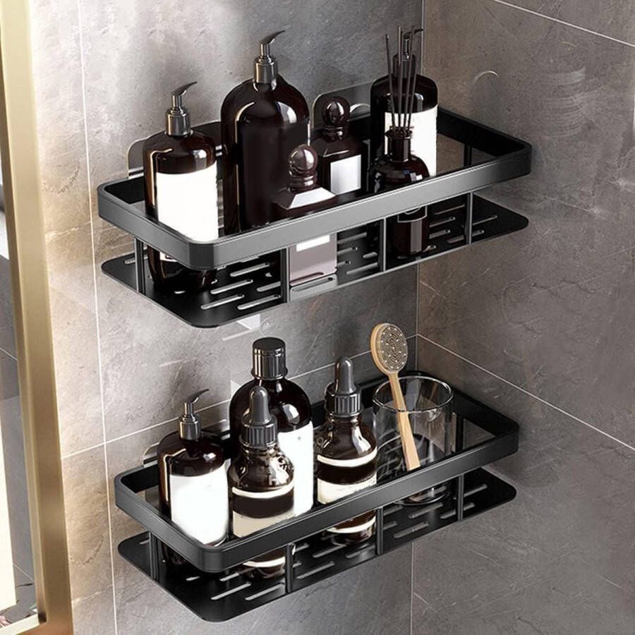 Doucheplank \ spice rack corner shelf for bathroom kitchen: 31.5 x 14 x 5 cm