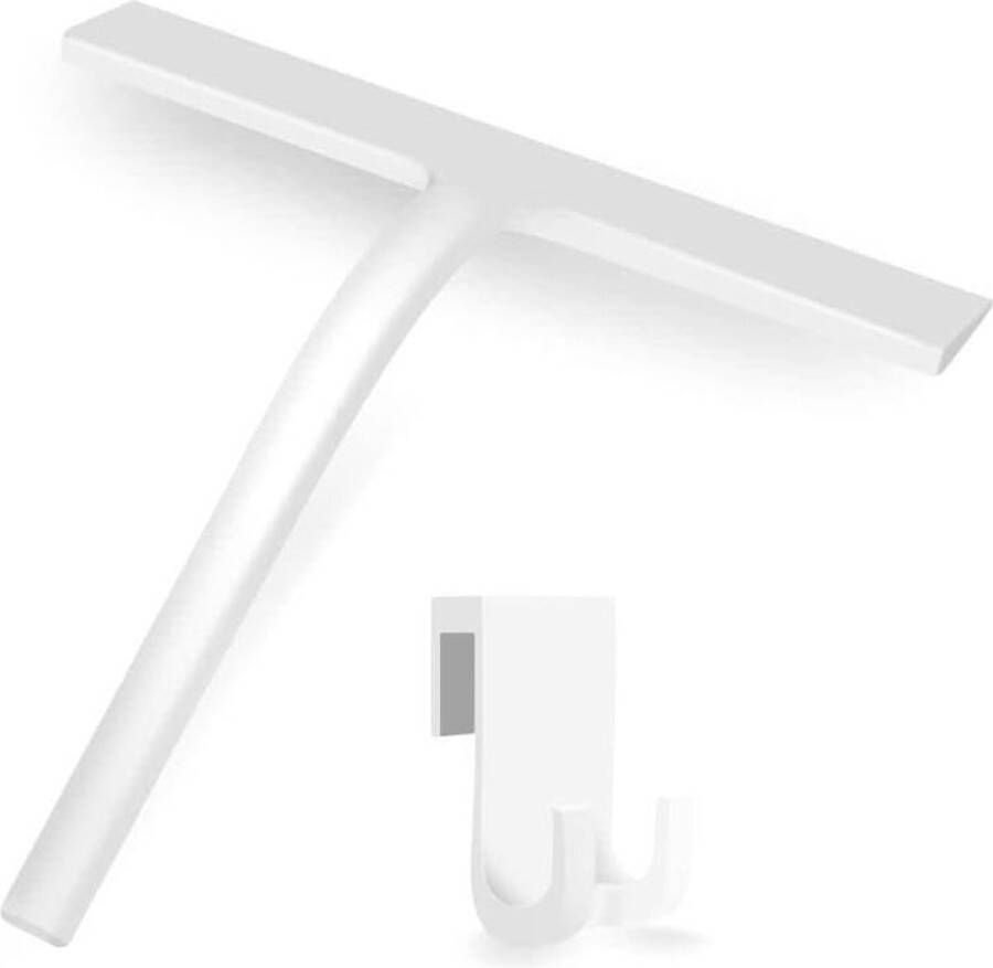 Douchewisser siliconen douchewisser met muurhanger Geen boren Zuigmond Douche Badkamer Raamwisser voor douchedeuren