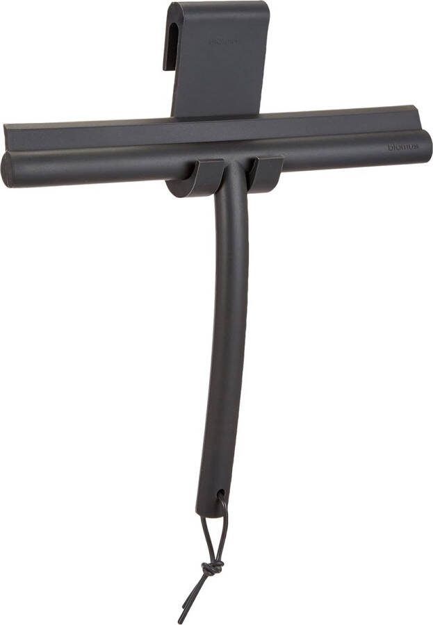 Douchewisser van siliconen magneet douchewisser in exclusieve look streepvrije reiniging hoogwaardig badkameraccessoire met houder (H 20 cm B 24 5 cm D 2 5 cm Blomus Vipo Shower Squeegee