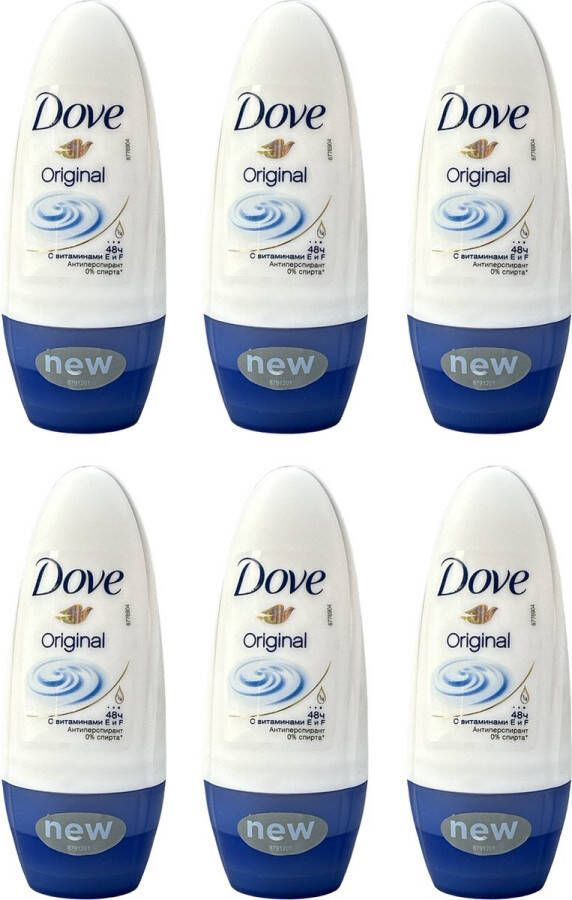 Dove Original Roll On Deodorant 50ml x 6