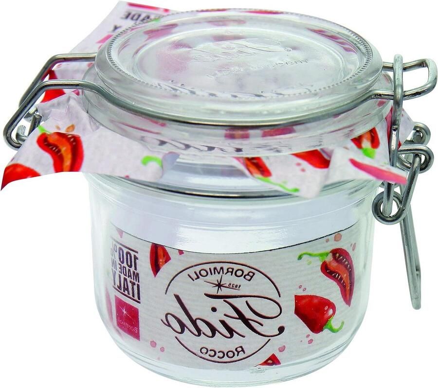 Draadbeugelglazen Fido 255 ml set van 6 glazen incl. rubber inmaakpotten dessertglazen jampotten 4261