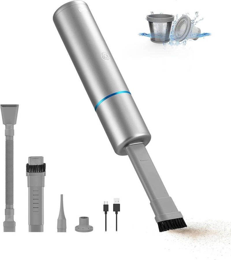 Draadloze Handstofzuiger voor Autostofzuiger Asstofzuiger Stofbuster Luchtpomp Spleten Toetsenbordreiniger Oplaadbaar USB-C M2 Herlaadbaar handstofzuiger