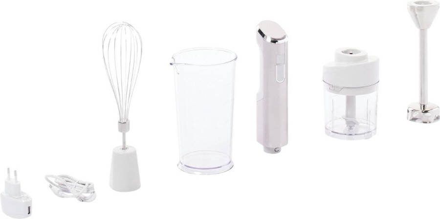 Draadloze Staafmixer Meerdere Snelheden Oplaadbaar Draagbare Staafmixer Elektrisch Draadloze Handmixer