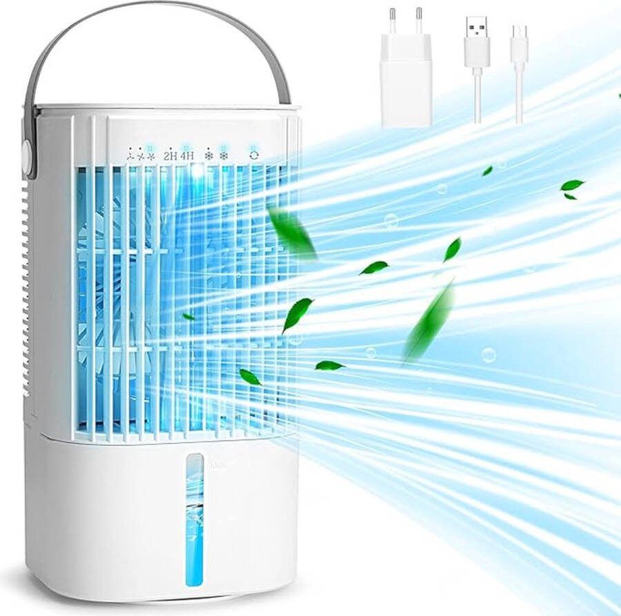 Draagbare Airco Luchtkoeler USB-verdampingsventilator 5-in-1 Persoonlijke Airconditioning