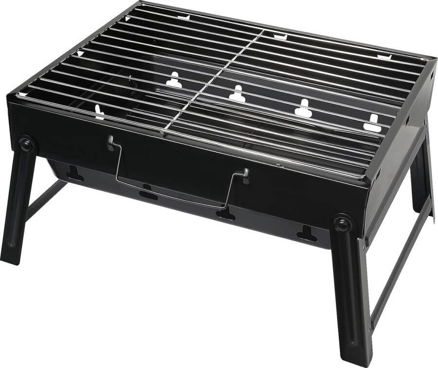 Draagbare BBQ Houtskool Opvouwbaar & Draagbaar Buitenkeuken Barbecue Grill Barbeque 40x27x20cm