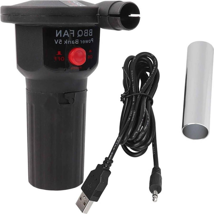 Draagbare BBQ-ventilator met USB-kabel Elektrische barbecue luchtblazer voor buiten koken picknicken en kamperen